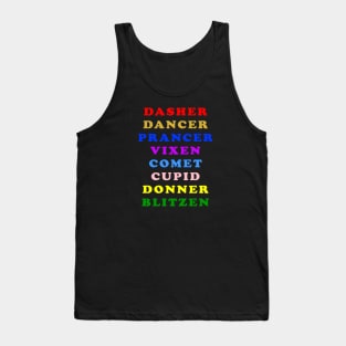 Reindeer Names Tank Top